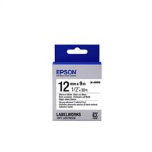 Epson Label-Making Tapes | Epson Label Cartridge Strong Adhesive LK-4WBW Black/White 12mm (9m)