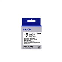 Epson Label Cartridge Strong Adhesive LK-4WBW Black/White 12mm (9m)