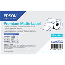Inkjet | Epson Premium Matte Label - Die-cut Roll: 102mm x 152mm, 225 labels