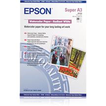 Epson Large Format Printer - Paper | WATERCOLOR PAP RAD WHITE-A3P 20S 190 | In Stock | Quzo UK