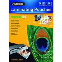 Plastic | Fellowes Laminating Pouch A4 2x100 micron 5351111 (PK100)