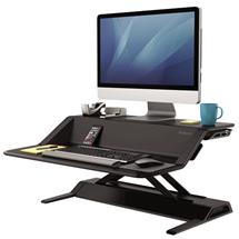 FELLOWES Laptop / Monitor Risers | Fellowes Sit Stand Desk Riser  Lotus Height Adjustable Sit Stand Desk