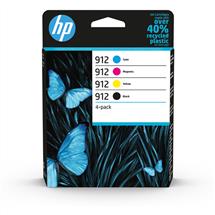 Standard Yield | HP 912 4-pack Black/Cyan/Magenta/Yellow Original Ink Cartridges