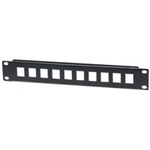 Intellinet Patch Panel, Blank, 10", 1U, 10-Port, Black