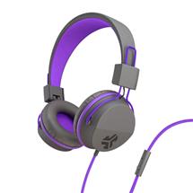 JLAB AUDIO JBuddies Studio Kids | JLab JBuddies Kids Headphones - Grey/Purple | In Stock