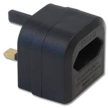 Mobile Device Chargers | Lindy Euro Transformer to UK Adapter Plug, Black | In Stock