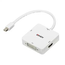 Lindy Mini DisplayPort 1.2 to HDMI 18G, DVI and VGA Active Converter