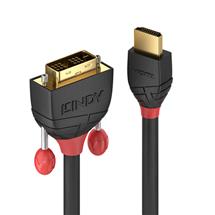Lindy 0.5m HDMI to DVI Cable, Black Line | In Stock