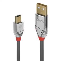 Lindy Cables | Lindy 0.5m USB 2.0 Type A to Mini-B Cable, Cromo Line