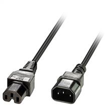 Lindy 2m IEC C14 to IEC C15 "Hot Condition" Power Cable, Black. Cable
