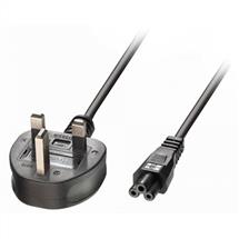 Lindy 3m UK 3 Pin to C5 Mains Cable, lead free | Quzo UK