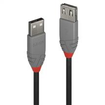 Lindy 5m USB 2.0 Type A Extension Cable, Anthra Line