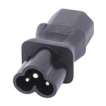 Lindy IEC C6 Cloverleaf Socket To IEC C13 3 Pin Plug Adapter