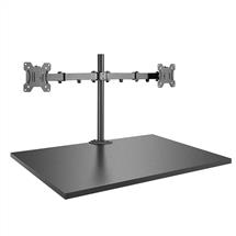 Workspace Dividers | Lindy Dual Display Bracket with Pole and Desk Clamp