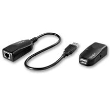 Lindy  | Lindy 50m USB 2.0 Cat.6 Extender, Network transmitter & receiver, 50