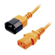 Lindy Cables | Lindy 1m C14 to C13 Extension Cable, orange | Quzo UK