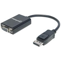Cable Gender Changers | Manhattan DisplayPort to VGA HD15 Converter Cable, 15cm, Male to