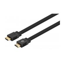 Manhattan HDMI Cable with Ethernet (Flat), 4K@60Hz (Premium High
