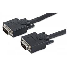 Manhattan VGA Monitor Cable, 30m, Black, Male to Male, HD15, Cable of