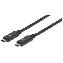 Manhattan  | Manhattan USBC to USBC Cable, 1m, Male to Male, Black, 10 Gbps (USB