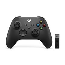 Xbox One Controller | Microsoft Xbox Wireless Controller + Wireless Adapter for Windows 10,