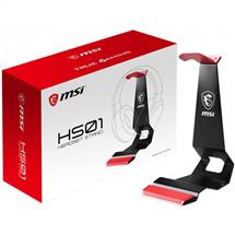 MSI Headset Holder | MSI HS01 Gaming Headset Stand 'Black with Red, Solid Metal Design, non
