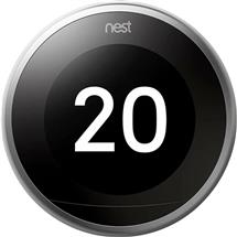 Nest Learning Thermostat | Nest Learning thermostat WLAN Steel | In Stock | Quzo UK