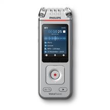 chrome, Silver | Philips Voice Tracer DVT4110/00, 36 h, Stereo (ST), MP3, WAV, 16 Ω, 58
