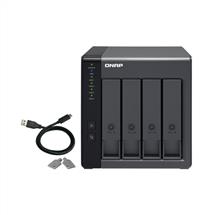 Qnap | QNAP TR-004 storage drive enclosure HDD/SSD enclosure Black 2.5/3.5"