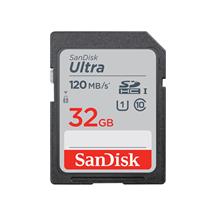 Sandisk Memory Cards | SanDisk Ultra, 32 GB, SDHC, Class 10, UHS-I, 120 MB/s, Class 1 (U1)