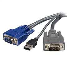KVM Cables | StarTech.com 10 ft UltraThin USB VGA 2in1 KVM Cable. Cable length: 3