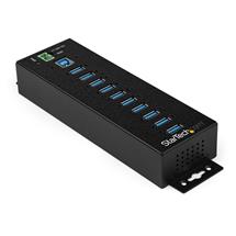 StarTech.com 10Port USB 3.0 Hub with Power Adapter  Metal Industrial