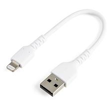 StarTech.com 6 inch (15cm) Durable White USBA to Lightning Cable