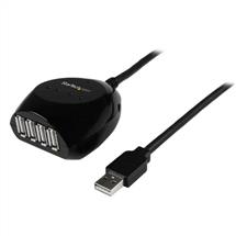 Interface Hubs | StarTech.com 15m USB 2.0 Active Cable with 4 Port Hub