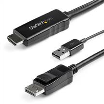 Startech Video Cable | StarTech.com 2m (6ft) HDMI to DisplayPort Cable 4K 30Hz  Active HDMI