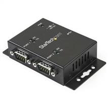 Interface Hubs | StarTech.com 2 Port Industrial Wall Mountable USB to Serial Adapter