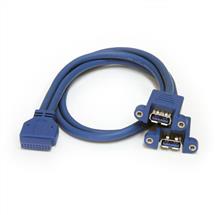 Cable Gender Changers | StarTech.com 2 Port Panel Mount USB 3.0 Cable  USB A to Motherboard