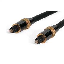 Startech Audio Cables | StarTech.com 20 ft Premium Toslink Digital Optical SPDIF Audio Cable