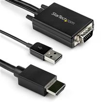 Audio | StarTech.com 2m VGA to HDMI Converter Cable with USB Audio Support &