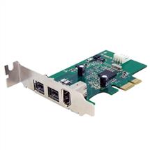 Other Interface/Add-On Cards | StarTech.com 3 Port 2b 1a Low Profile 1394 PCI Express FireWire Card