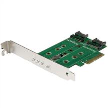 StarTech.com 3Port M.2 SSD (NGFF) Adapter Card  1 x PCIe (NVMe) M.2, 2