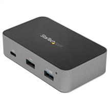 Black, Grey | StarTech.com ~3 Port USB C 3.2 Gen 2 Hub with Ethernet Adapter  10Gbps