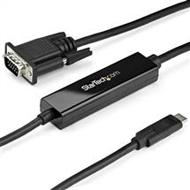 Startech Video Cable | StarTech.com 3ft/1m USB C to VGA Cable  1920x1200/1080p USB Type C to