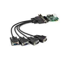 Startech 4-port PCI Express RS232 Serial Adapter Card - PCIe RS232 Serial Host Controller Card - PC | StarTech.com 4port PCI Express RS232 Serial Adapter Card  PCIe RS232