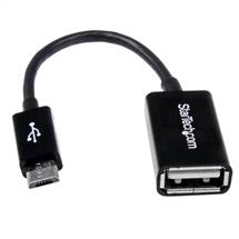 Startech Cables | StarTech.com 5in Micro USB to USB OTG Host Adapter M/F