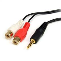 StarTech.com 6 ft Stereo Audio Cable - 3.5mm Male to 2x RCA Female