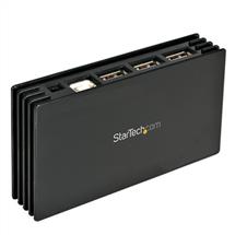 StarTech.com 7 Port Black USB 2.0 Hub, USB 2.0, USB 2.0, 480 Mbit/s,