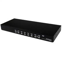 StarTech.com 8 Port 1U Rackmount USB PS/2 KVM Switch with OSD