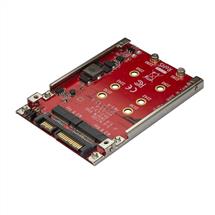 Other Interface/Add-On Cards | StarTech.com DualSlot M.2 Drive to SATA Adapter for 2.5" Drive Bay