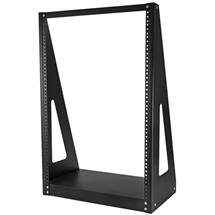 Freestanding rack | StarTech.com 2Post 16U HeavyDuty Desktop Server Rack, Small Open Frame